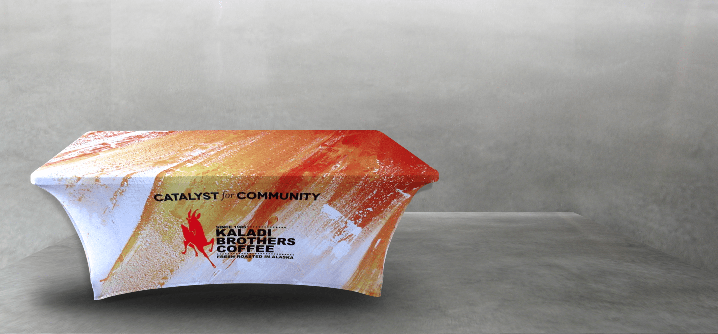 Stretch Table Covers Custom Printed Stretch Table Covers